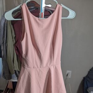 Elegant Pink Sleeveless Dress Size 0